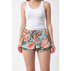 Patagonia Womens XS Baggies Shorts Floral Tropical Print Outdoor Hiking Beach